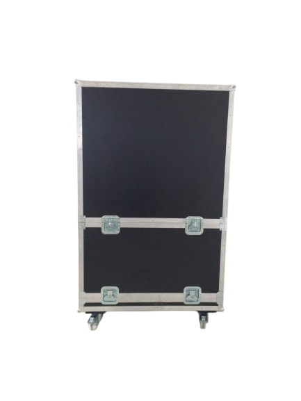 FLIGHTCASE pour Pupitre Digital DP43 vue de face, flight case led en fonctionnement