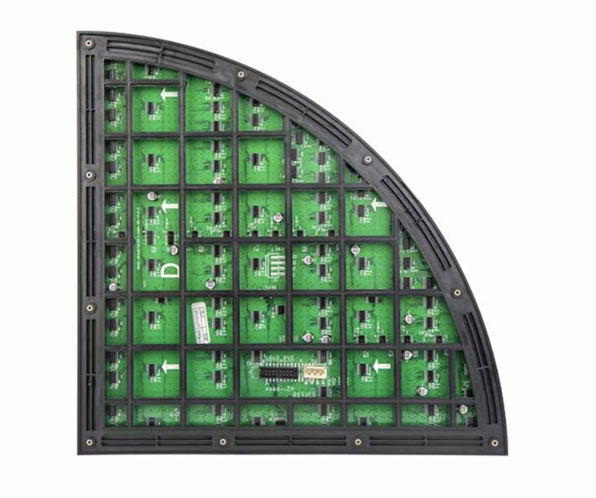 Data and power connectors of the LED DRAP 50 - P2.9 (2 Faces outdoor)