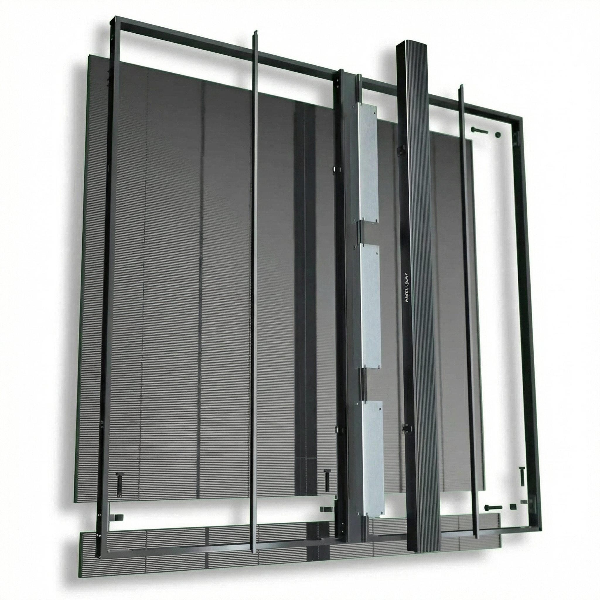 CRYSTAL P2.6 / 5.2 - HB - Dalle LED Semi transparente deployed in a professional B2B setup (fixed install led panel)