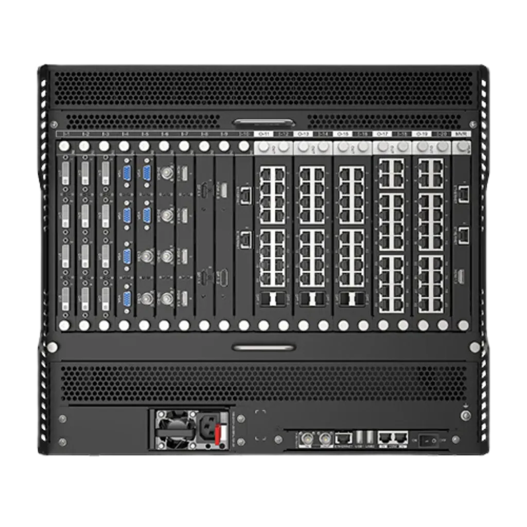 Close-up of the Novastar H9 ENHANCED | Contrôleur LED Modulaire 8K+ | Redondance Maximale LED module (pitch and mask)