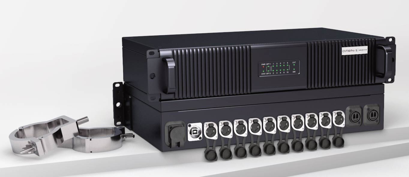 Détail du module LED du Novastar CVT10 Pro-M (maille et masque)