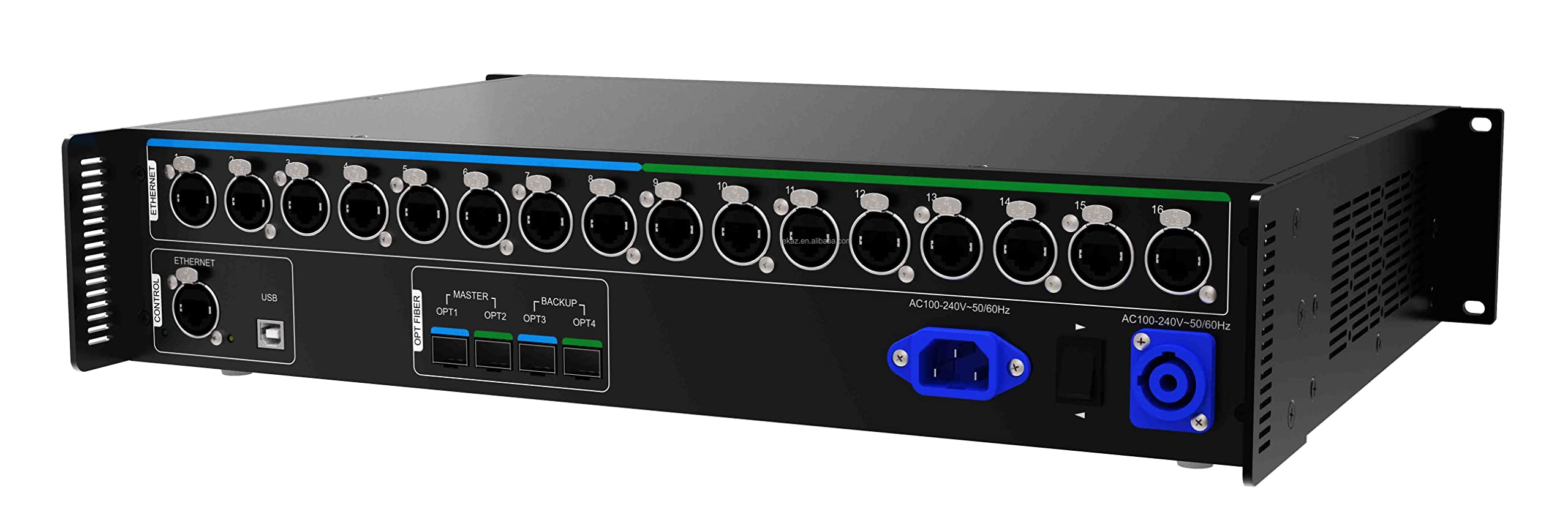 Novastar CVT4K-M vue de face, convertisseur vidéo led en fonctionnement