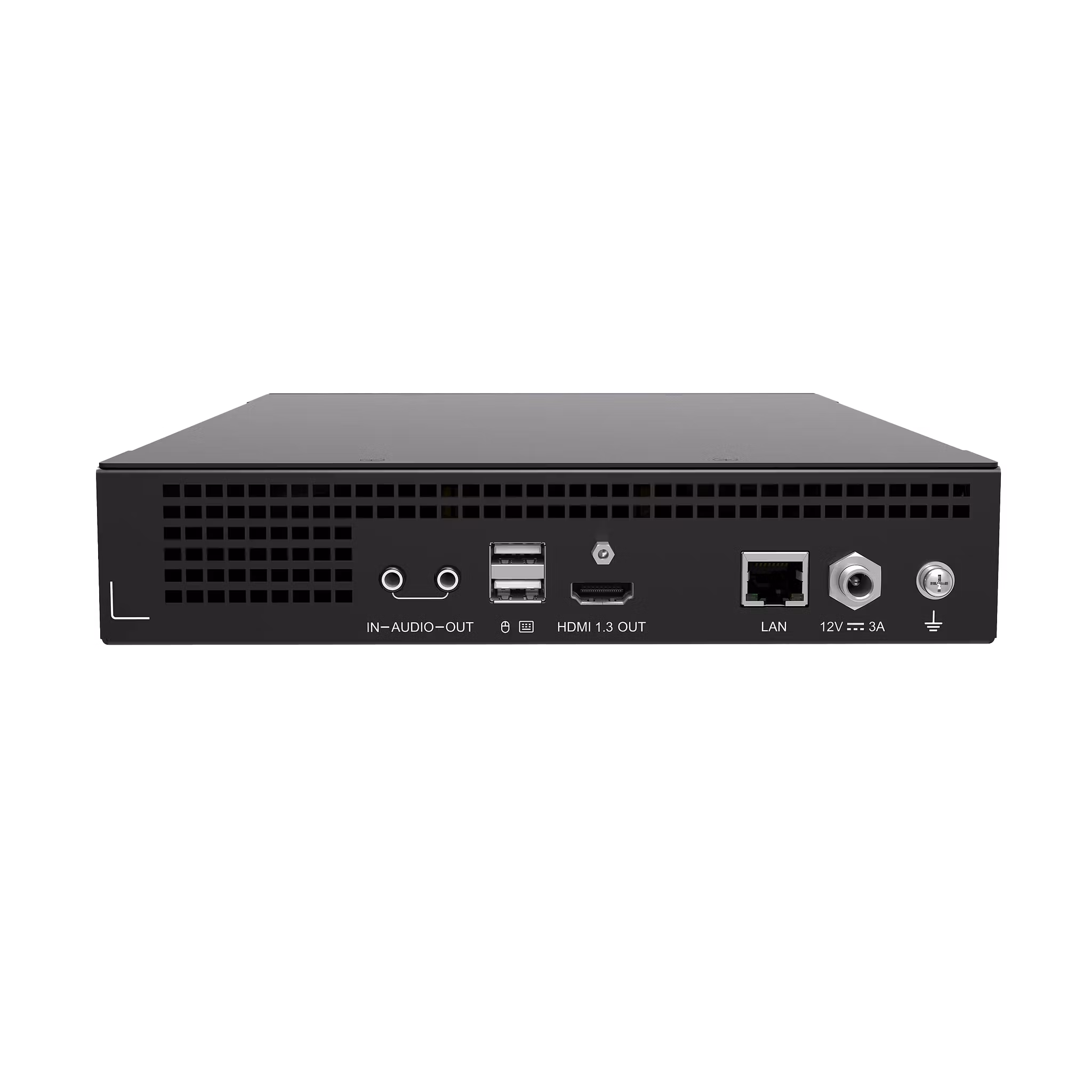 Novastar MG201 DECODER | Décodeur Vidéo sur IP 2K avec KVM vue de face, processeur vidéo led en fonctionnement