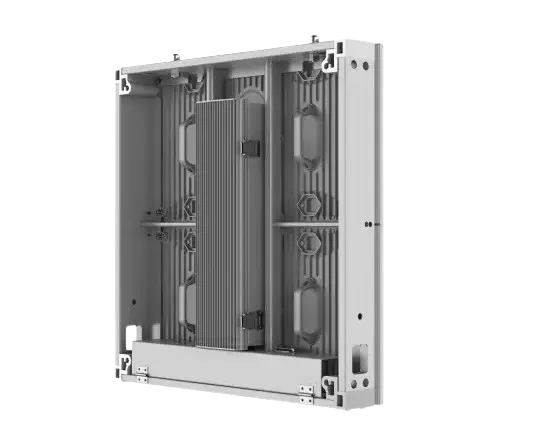 DOOH 4.8 OUT - 500 x 1000mm deployed in a professional B2B setup (outdoor led panel)