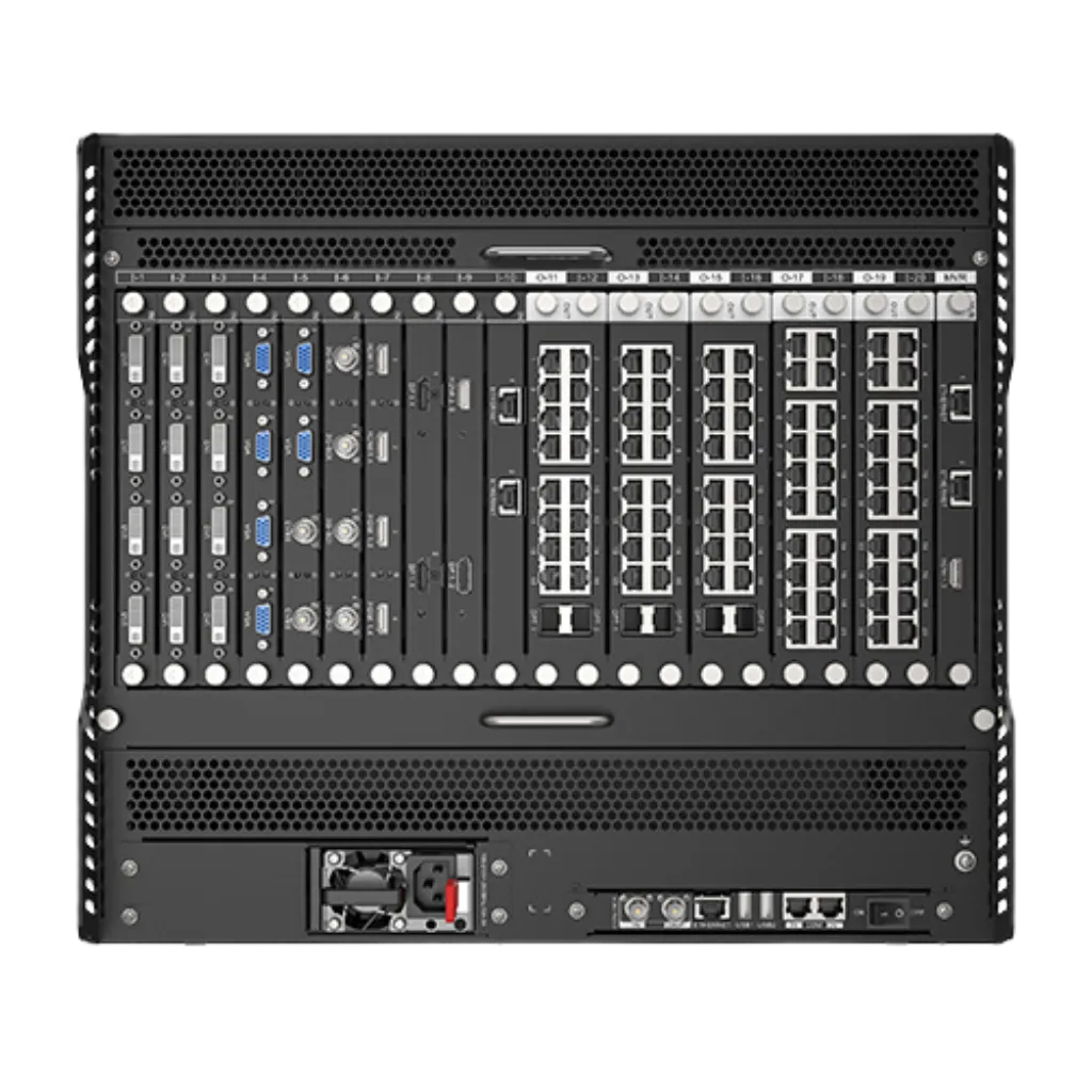 Close-up of the Novastar H9 | Contrôleur LED Modulaire 8K+ | Capacité Ultime et Zéro Latence LED module (pitch and mask)