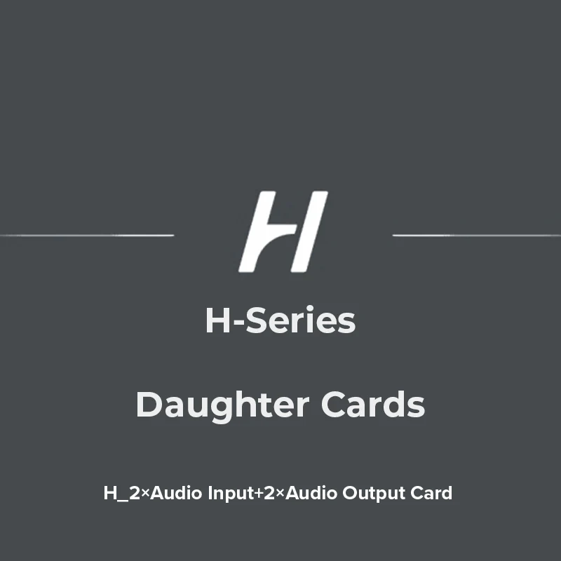 H_2×AUDIO I/O CARD | Carte d'Entrée/Sortie Audio Novastar H | XLR Professionnel — Novastar LED Processor by PIXELIGHT