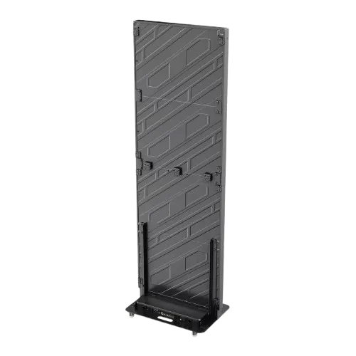 KAKEMONO LED Pliable P2.5 | Le Roll-up Vidéo Haute Définition deployed in a professional B2B setup (indoor led screen)
