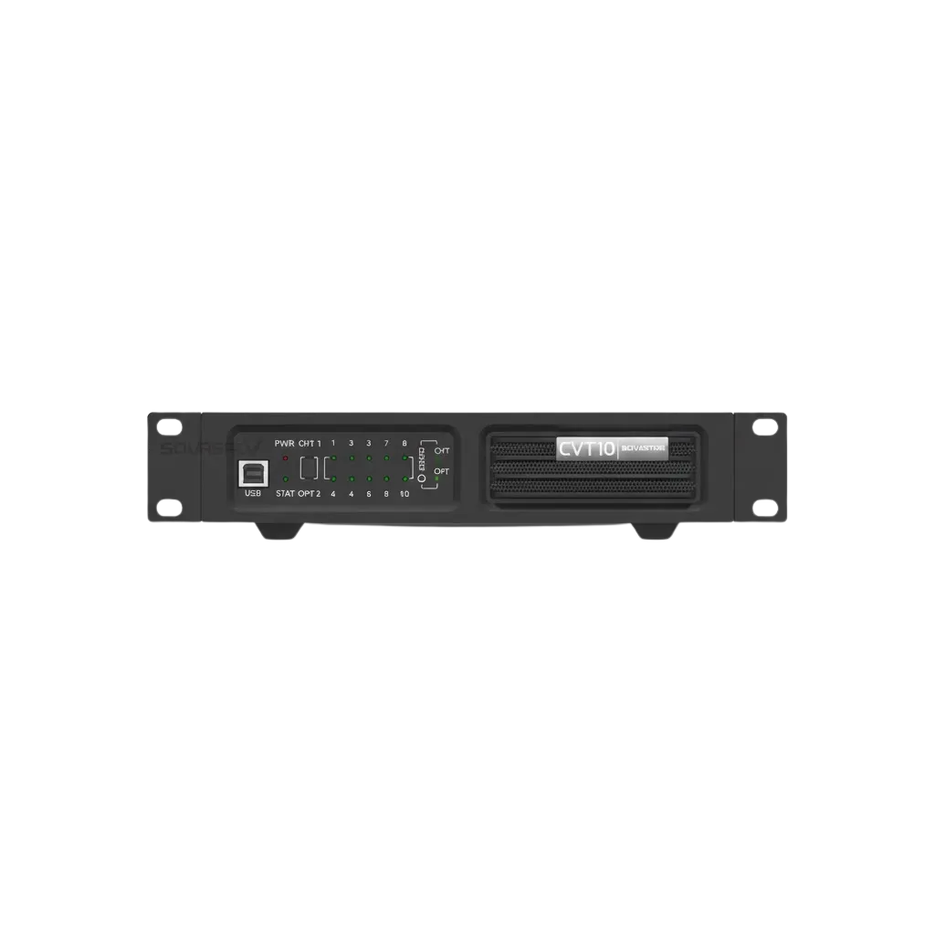 Novastar CVT10-S | Convertisseur Fibre Optique | 10 Ports Ethernet vers Fibre — Convertisseur Vidéo LED PIXELIGHT
