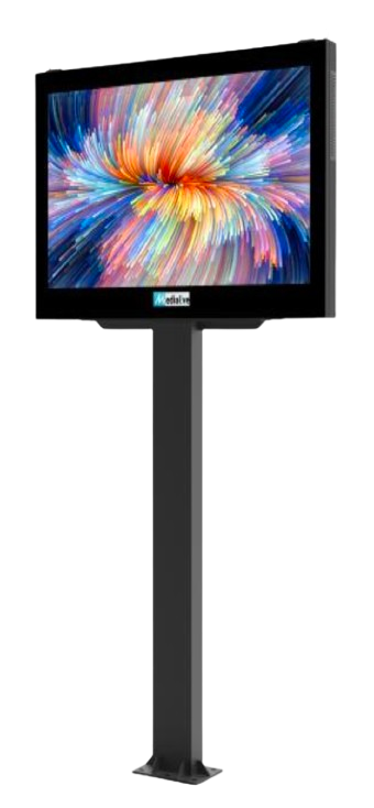 MEDIACITY 2H - P2.9 - Mobilier urbain - Totem Vidéo LED pour Publicité et Communication — Digital Street Furniture by PIXELIGHT