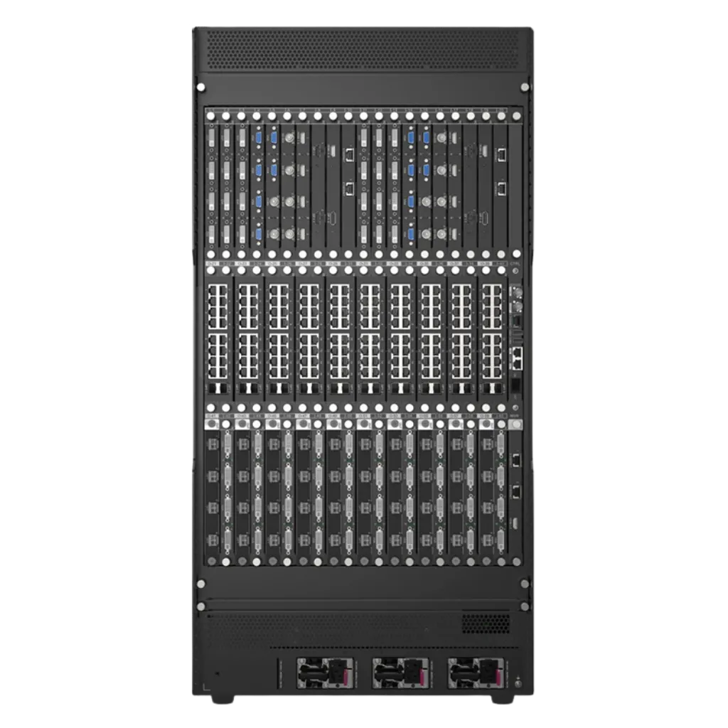 Novastar H20 | Contrôleur Modulaire 8K+ | Capacité Ultime et Centre de Commandement Vidéo front view, novastar led processor running content