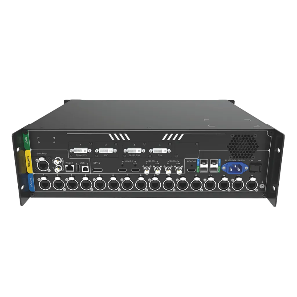 Détail du module LED du NOVASTAR NovaPro UHD Junior | Processeur Vidéo 4K Modulaire (maille et masque)