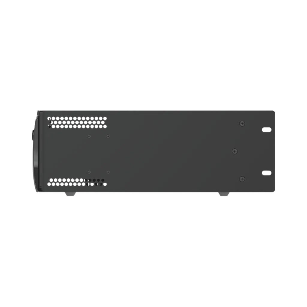 Face arrière du NOVASTAR NovaPro UHD Junior | Processeur Vidéo 4K Modulaire : fixations, alimentation et carte de réception