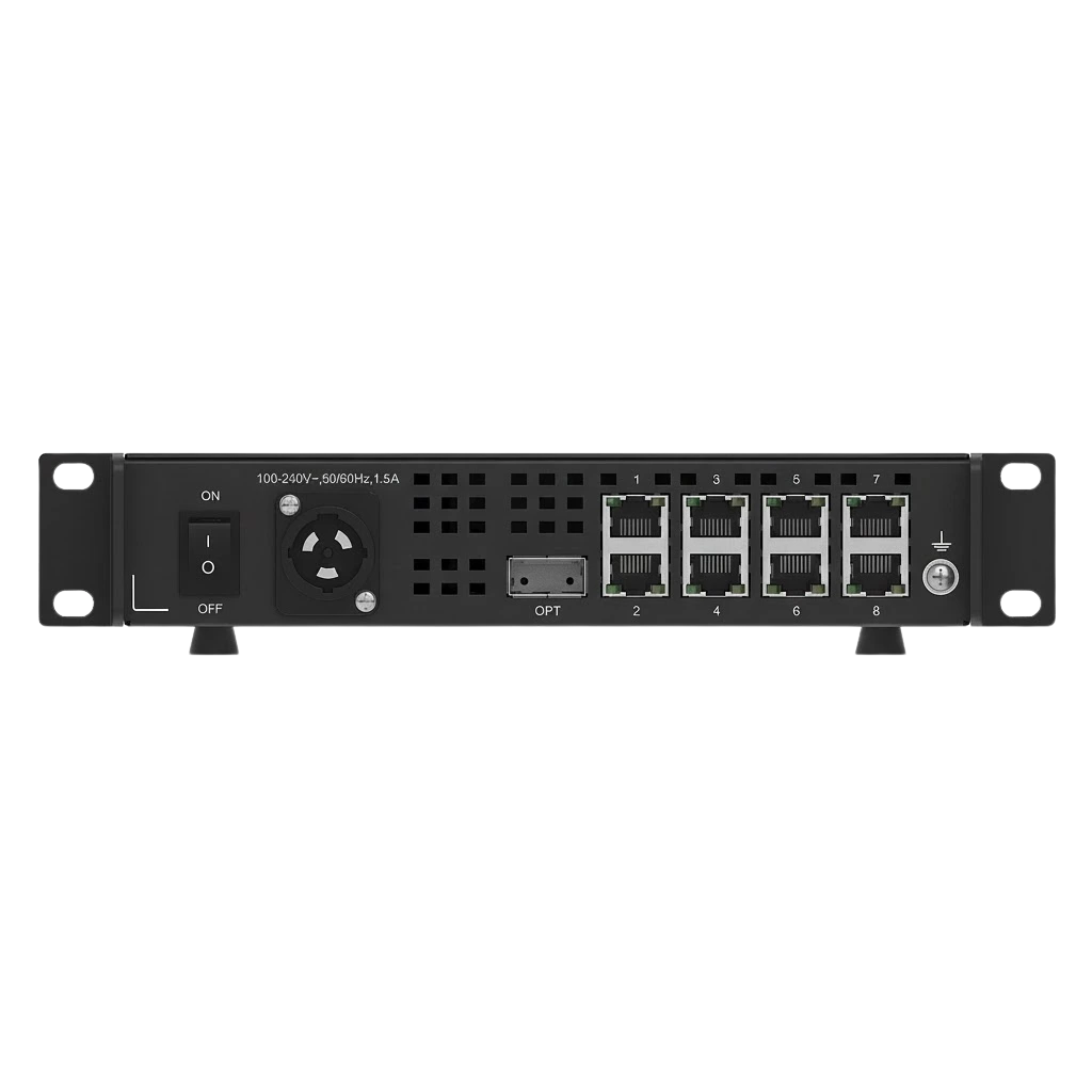 Détail du module LED du Novastar CVT8-5GS | Convertisseur Fibre Optique 8 Ports | Extension Longue Distance (maille et masque)