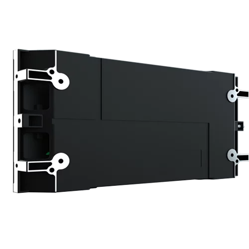 Rear side of the PANORAMA COB 1.5: rigging, power supply and receiving card