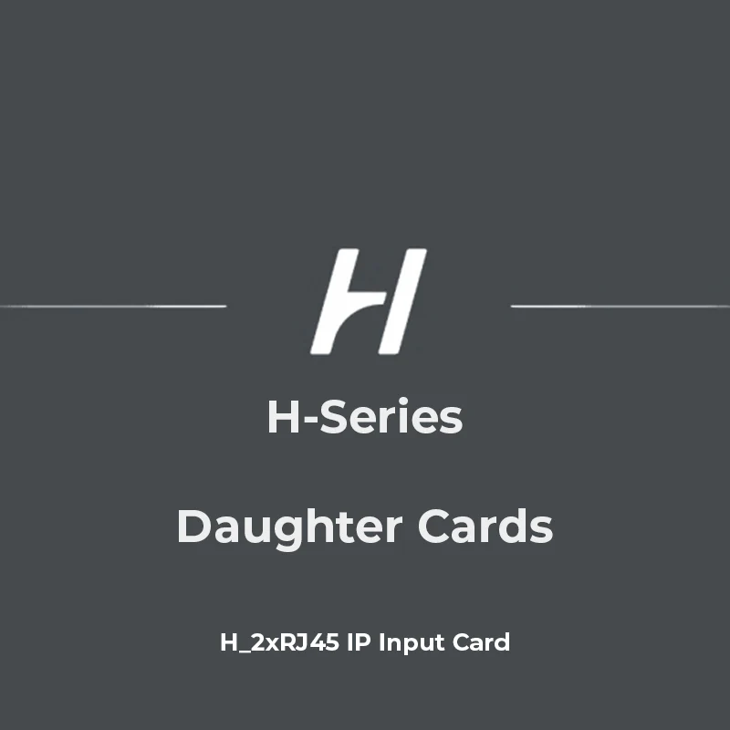H_2XRJ45 IP INPUT CARD | Carte d'Entrée Dual IP Novastar H | Vidéo sur Réseau — Novastar LED Processor by PIXELIGHT
