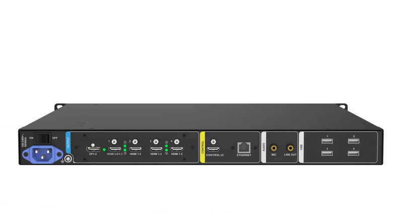 Close-up of the Novastar ET1S-G Media Server | Lecteur Multimédia Dédidé | Haute Performance 4K LED module (pitch and mask)