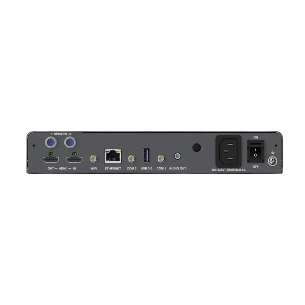 DIGIBOX PRO 8 (Player) | Lecteur Multimédia 4K | Capacité 2,3 Millions de Pixels front view, led multimedia player running content
