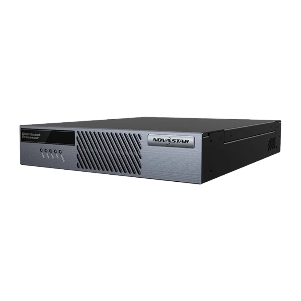 Novastar MG420 ENCODER | Module d'Encodage Vidéo IP Professionnel | Faible Latence front view, led video processor running content