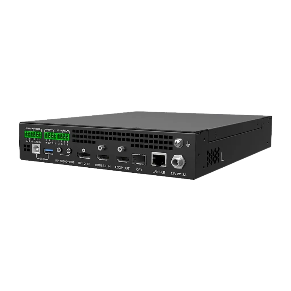 Close-up of the Novastar MG420 ENCODER | Module d'Encodage Vidéo IP Professionnel | Faible Latence LED module (pitch and mask)