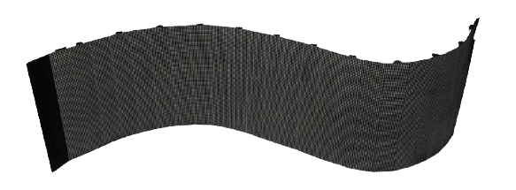Détail du module LED du FLEXIPRO 1.9 - Module flexible GOB (maille et masque)
