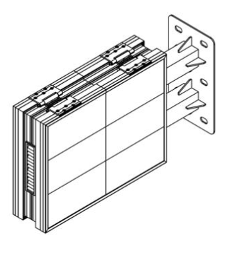 Close-up of the LEDSTORE DUAL - P2.5 - Enseigne video LED LED module (pitch and mask)
