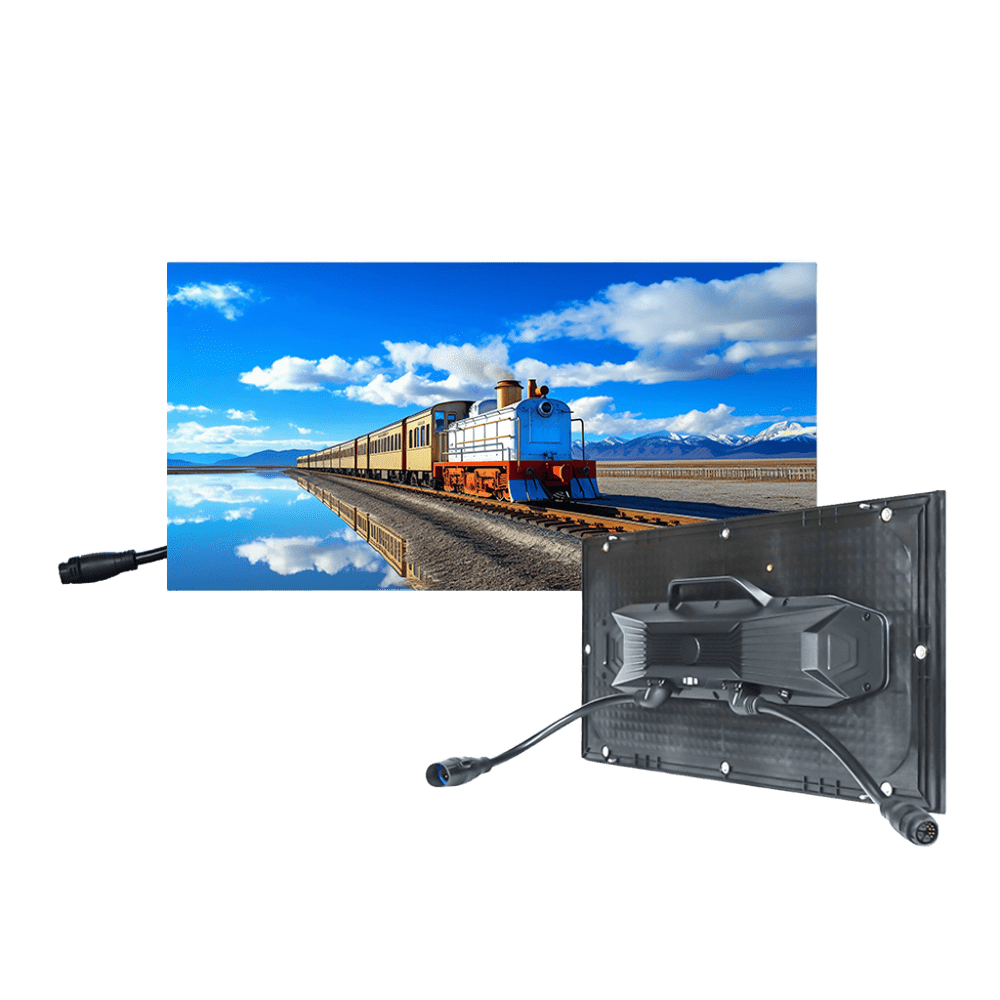 NEXUS 5 Outdoor 640x320 front view, outdoor led panel running content