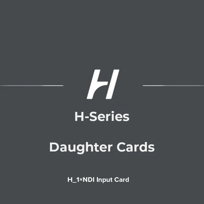 H_1XNDI INPUT CARD | Carte d'Entrée NDI® Novastar H | 4K Vidéo sur IP — Novastar LED Processor by PIXELIGHT