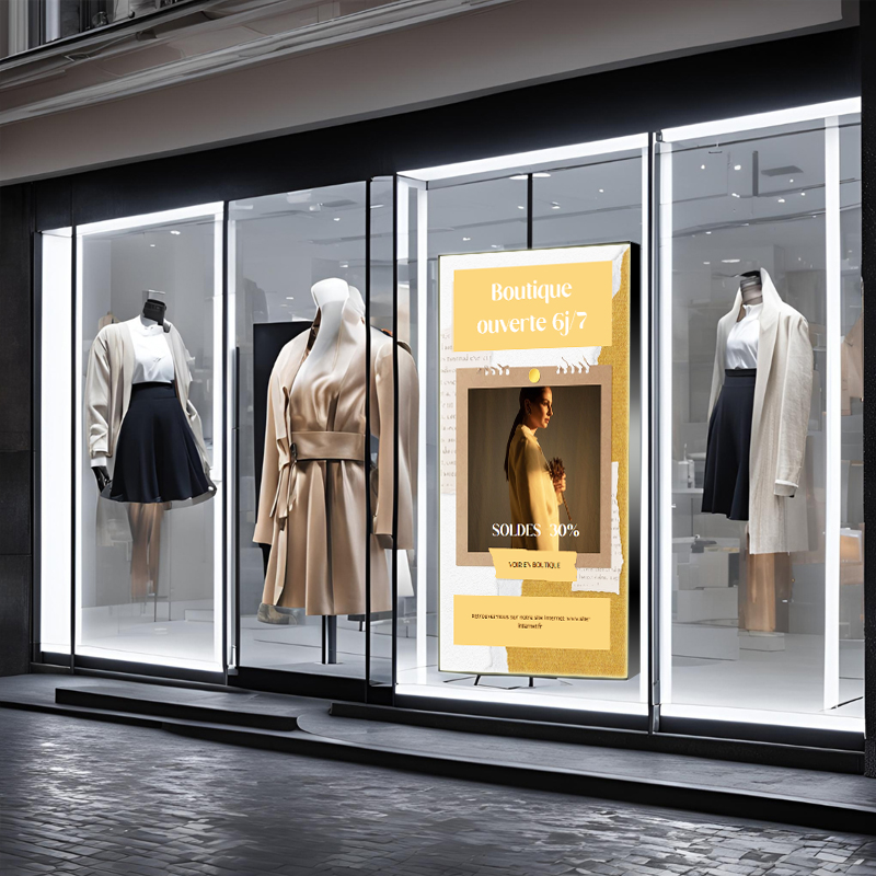 VITRILED 2.5 HB deployed in a professional B2B setup (led storefront sign)