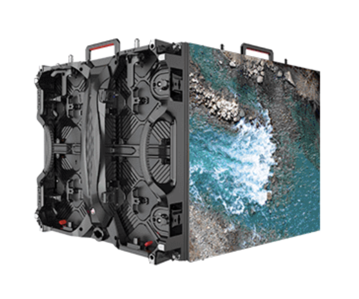 PROSTAGE 2.9 OUT (Curve) vue de face, écran led outdoor en fonctionnement