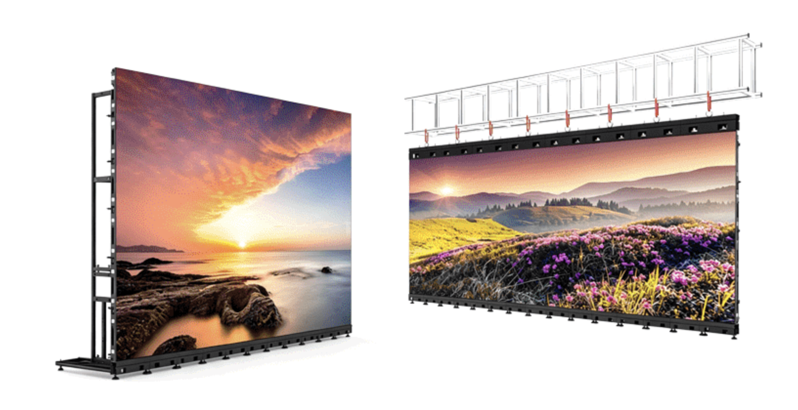 Détail du module LED du PROSTAGE 2.9 OUT (Curve) (maille et masque)