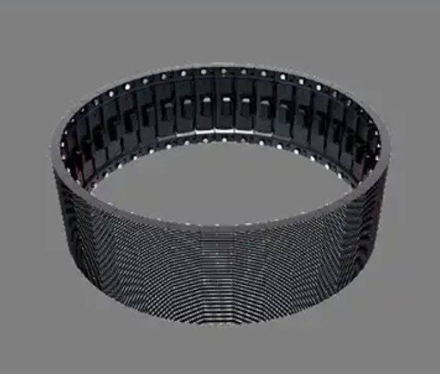 ADN 2.9 (module flexible) front view, indoor led panel running content