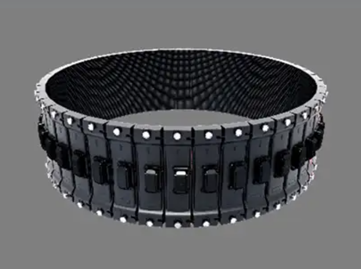 Close-up of the ADN 2.9 (module flexible) LED module (pitch and mask)