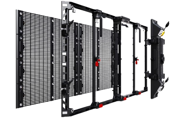 GHOST PRO Black Window deployed in a professional B2B setup (rental led panel)