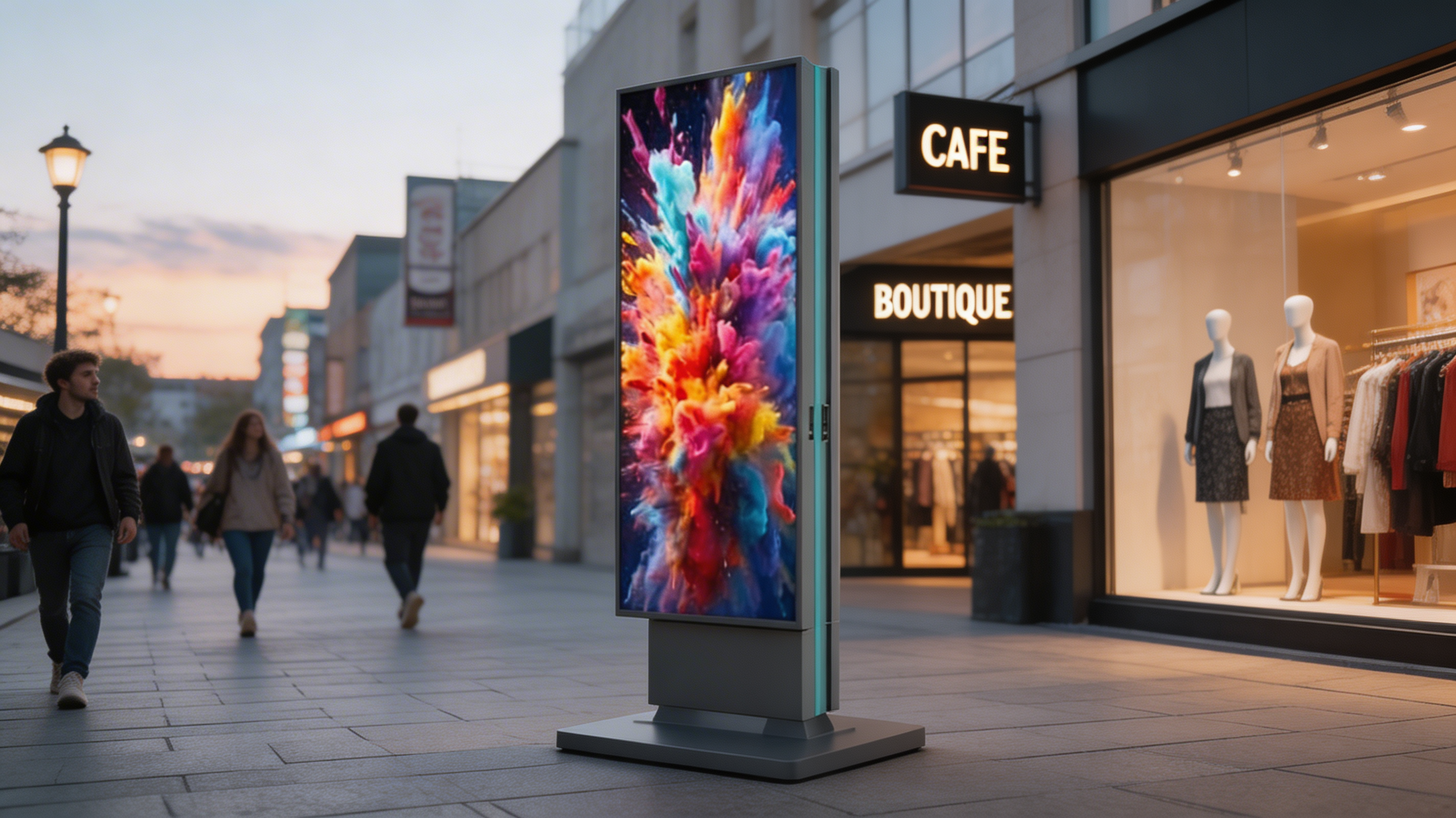 Close-up of the LED TOWER 125 - P2.9 - Totem Vidéo LED pour Publicité et Communication - Mobilier urbain LED module (pitch and mask)