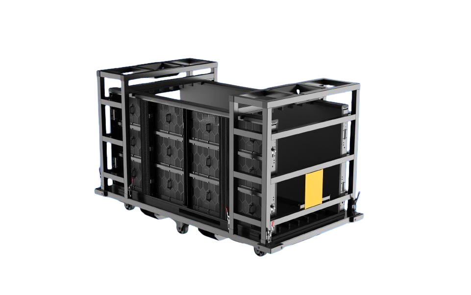 DOLLY pour transport de Dalles Boarding LED SPORTICA (6 dalles) — Accessoire Écran LED PIXELIGHT