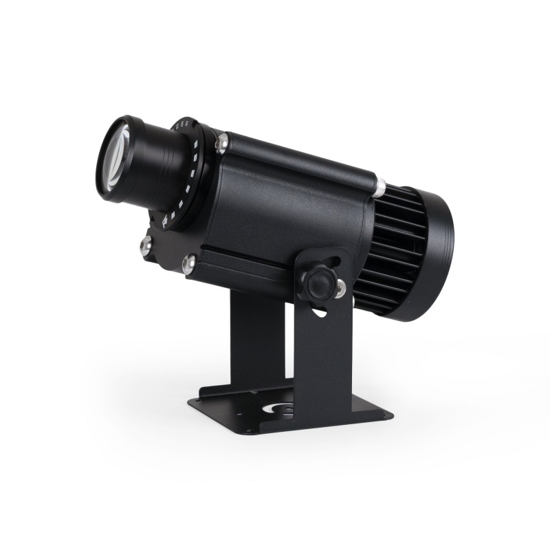 Projecteur de logo GOBO LED rotatif 50W - extérieur - Optique 18° - IP65 deployed in a professional B2B setup (gobo logo projector)