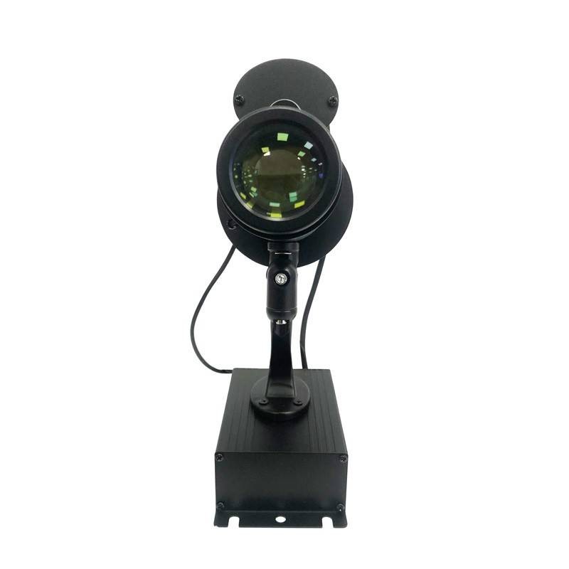 Projecteur de logo GOBO LED rotatif 50W - intérieur - Optique 20° - IP20 front view, gobo logo projector running content