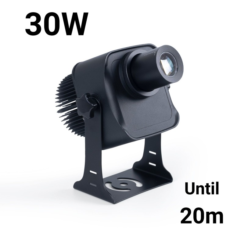 Close-up of the Projecteur de logo LED GOBO 30W rotatif extérieur - Optique 20° - IP65 LED module (pitch and mask)