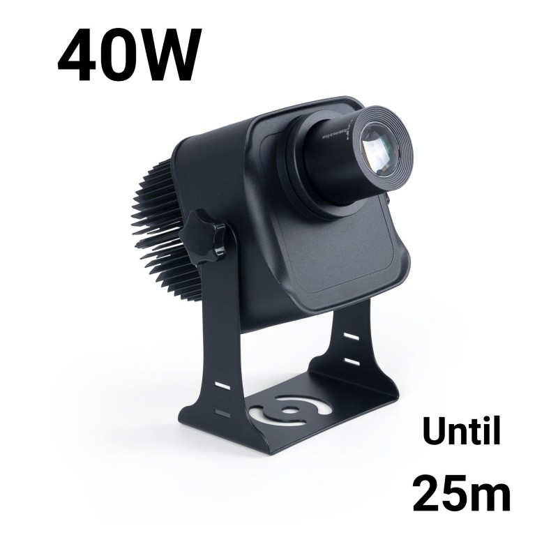 Close-up of the Projecteur de logo LED GOBO 40W rotatif extérieur - Optique 20° - IP65 LED module (pitch and mask)