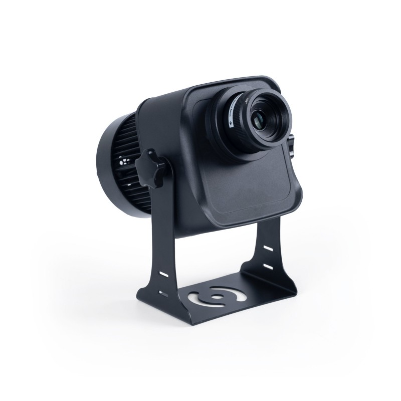 Rear side of the Projecteur GOBO LED 100W - Optique 30° - Extérieur - Orientable: rigging, power supply and receiving card