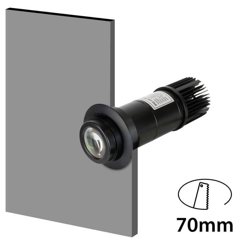 Close-up of the Projecteur GOBO LED 10W encastrable - Intérieur - IP40 LED module (pitch and mask)