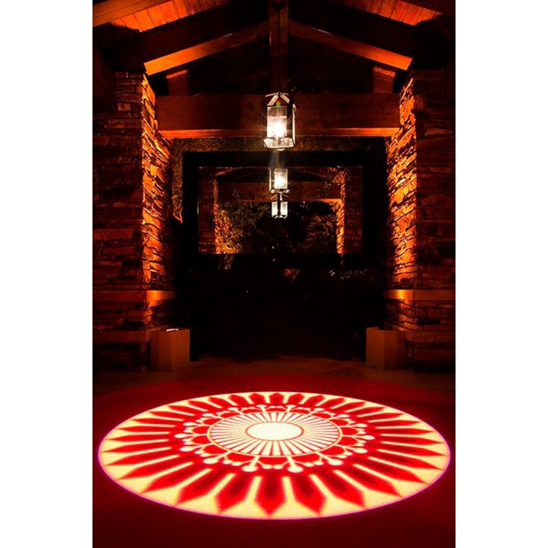Data and power connectors of the Projecteur GOBO LED 30W rotatif intérieur - Optique 20° - IP40