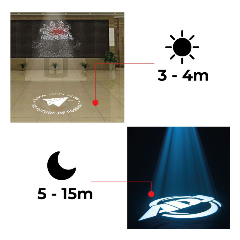 Rear side of the Projecteur LED GOBO pour rail triphasé - 20W - Optique 20° - IP20: rigging, power supply and receiving card